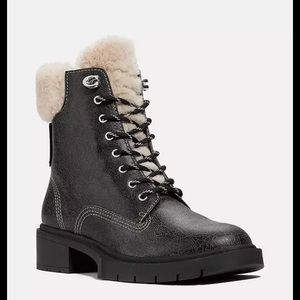 MOVING SALE. MAKE AN OFFER! Coach Lorimer Sherpa bootie, excellent condition